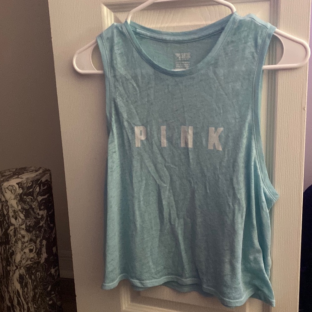 Pink muscle tee